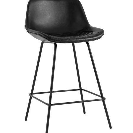 Стул полубарный Деймон экокожа черный