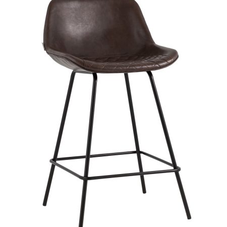 Стул полубарный Деймон экокожа коричневый