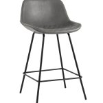 Стул полубарный Деймон экокожа серый