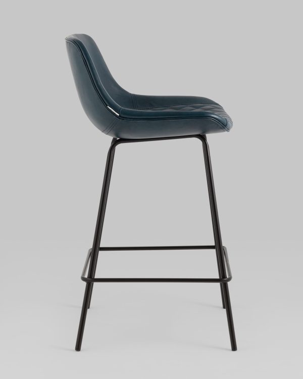 Стул полубарный Деймон экокожа тёмно-синий — изображение 3