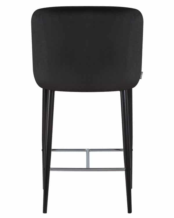 Стул полубарный DOBRIN CHRISTIAN'65, черные ножки, черный велюр (V108-77) — изображение 5