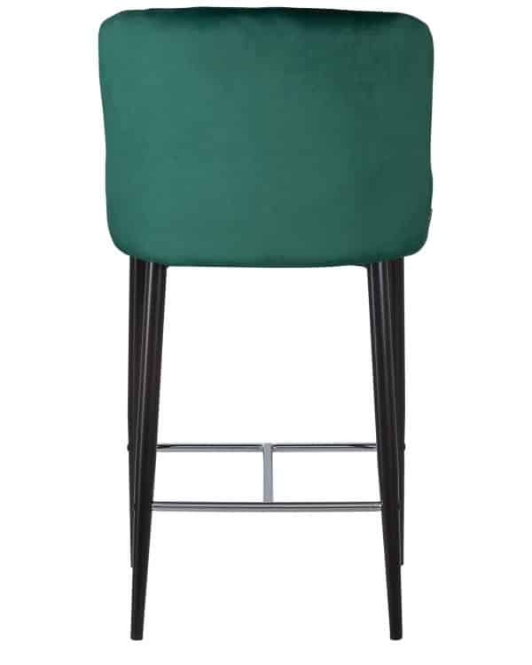 Стул полубарный DOBRIN CHRISTIAN'65, черные ножки, зеленый велюр (V108-64) — изображение 5