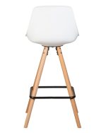 Стул полубарный DOBRIN RONNI, ножки светлый бук, белый (ZL-W-02) — изображение 5