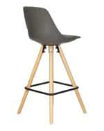 Стул полубарный DOBRIN RONNI, ножки светлый бук, тёмно-серый (GR-04) — изображение 4