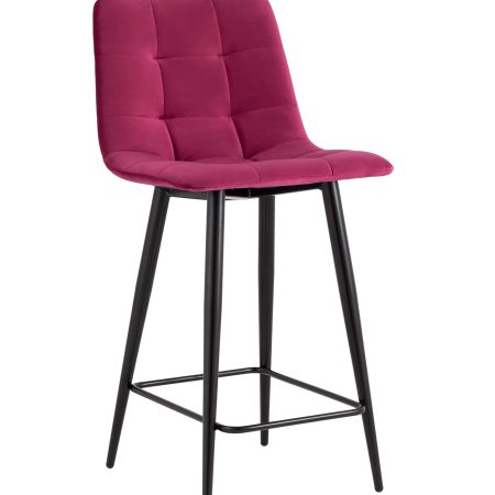 Стул полубарный Джанго велюр винный высота сиденья 60 см