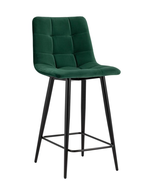 Стул полубарный Джанго велюр зелёный высота сиденья 60 см Стул полубарный Джанго велюр зелёный высота сиденья 60 см