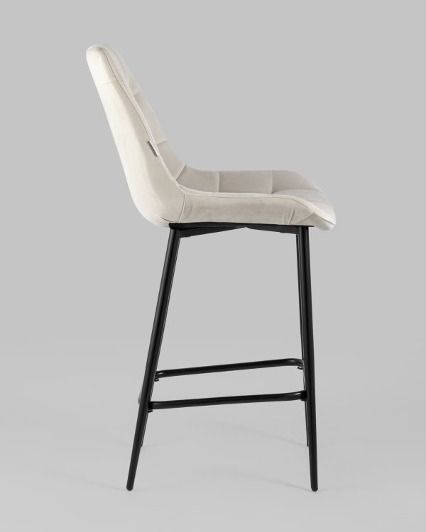 Стул полубарный Флекс велюр бежевый — изображение 3