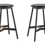 Стул полубарный Knobb черный 2 шт.