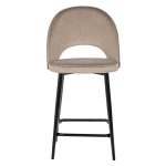 Стул полубарный Leo латте с жаккардом, поворотный механизм — изображение 3