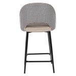 Стул полубарный Leo латте с жаккардом, поворотный механизм — изображение 5