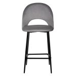 Стул полубарный Leo темно-серый — изображение 2