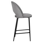 Стул полубарный Leo темно-серый — изображение 3