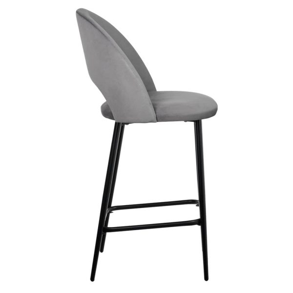 Стул полубарный Leo темно-серый — изображение 3