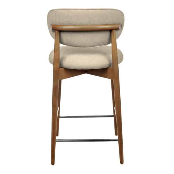Стул полубарный Lucas 3 латте букле ножки цвета орех — изображение 4