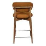 Стул полубарный Lucas 3 терракотовый букле, ножки цвета орех — изображение 4