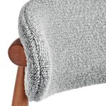 Стул полубарный Lucas светло-серый букле, ножки цвета орех — изображение 5