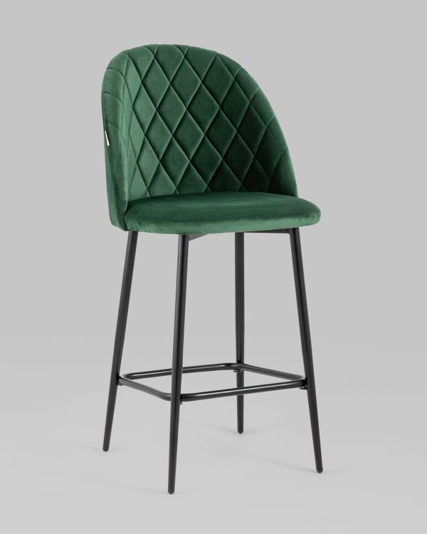 Стул полубарный Марсель велюр зеленый — изображение 2