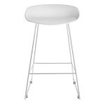 Стул полубарный Neo белый с белыми ножками — изображение 4