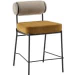 Стул полубарный Ponpoun бежевый терракотовый