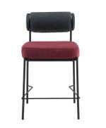 Стул полубарный Ponpoun тёмно-серый бордо — изображение 3