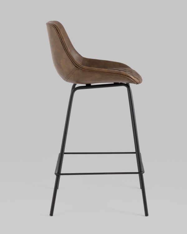 Стул полубарный TEXAS экокожа коричневый — изображение 3