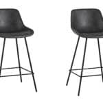 Стул полубарный TEXAS экокожа серый 2 шт.