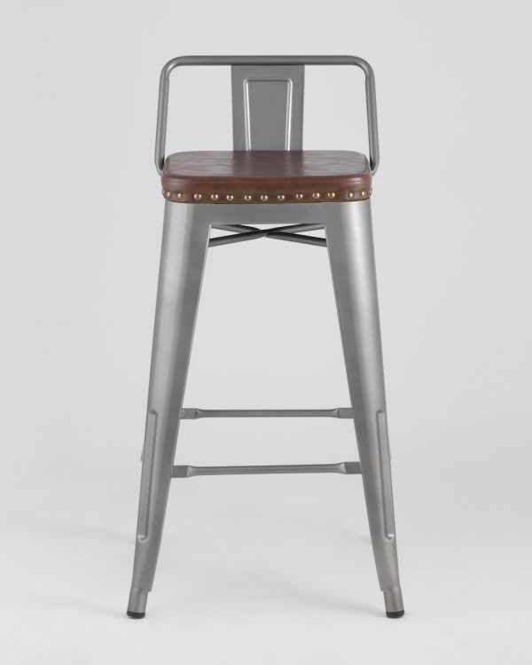 Стул полубарный TOLIX SOFT серебристый — изображение 3