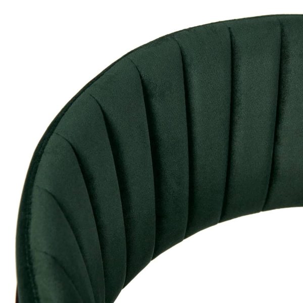 Стул полубарный Turin зеленый с золотыми ножками — изображение 5