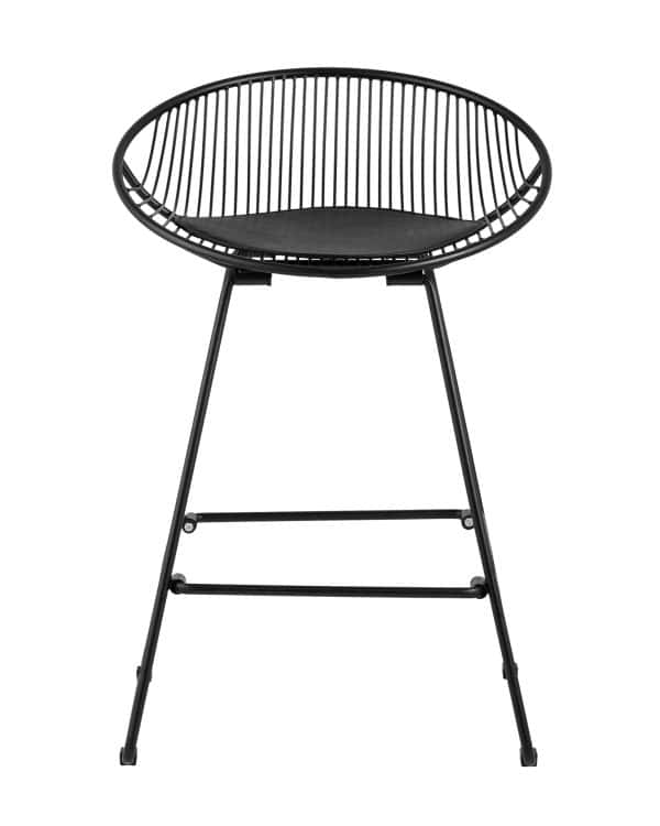 Стул полубарный UFO черный с черной подушкой 4 шт. — изображение 3