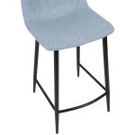 Стул полубарный Vicky серый — изображение 5