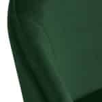 Стул-полукресло Emil зеленый с золотыми ножками — изображение 4