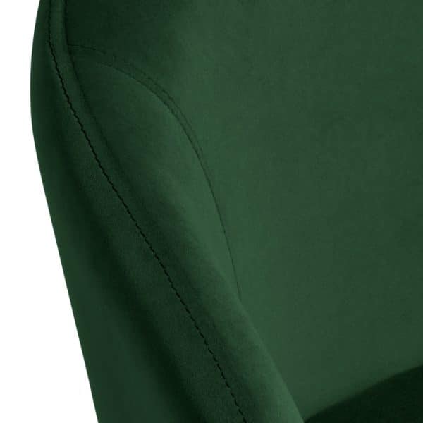 Стул-полукресло Emil зеленый с золотыми ножками — изображение 4