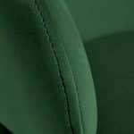 Стул-полукресло Emil зеленый с золотыми ножками — изображение 5