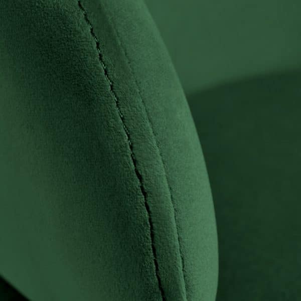 Стул-полукресло Emil зеленый с золотыми ножками — изображение 5