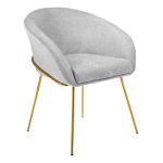 Стул-полукресло Martin серый шенилл