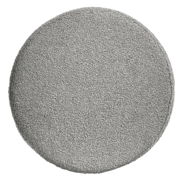 Стул-пуф Otis светло-серый, искусственный мех — изображение 5
