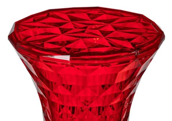 Стул-пуф Stone прозрачный красный — изображение 4