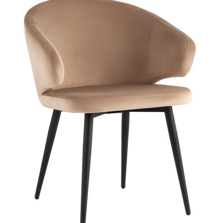 Стул с подлокотниками Codo велюр капучино