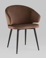 Стул с подлокотниками Codo велюр коричневый — изображение 2