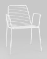 Стул с подлокотниками Дели металл белый — изображение 2