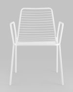 Стул с подлокотниками Дели металл белый — изображение 3