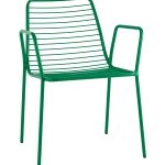Стул с подлокотниками Дели металл зеленый