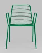 Стул с подлокотниками Дели металл зеленый — изображение 3