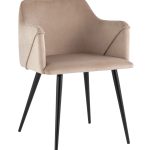 Стул с подлокотниками Джоэл велюр бежевый