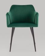 Стул с подлокотниками Джоэл велюр зелёный — изображение 3