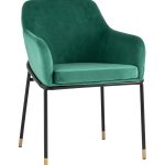 Стул Сандра велюр изумрудный