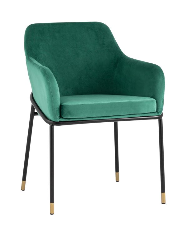 Стул Сандра велюр изумрудный
