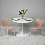 Стул Seven Style пудровый с белыми ножками — изображение 2