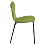 Стул Seven Style светло-зеленый велюр, чёрные ножки — изображение 3