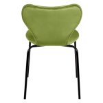 Стул Seven Style светло-зеленый велюр, чёрные ножки — изображение 4